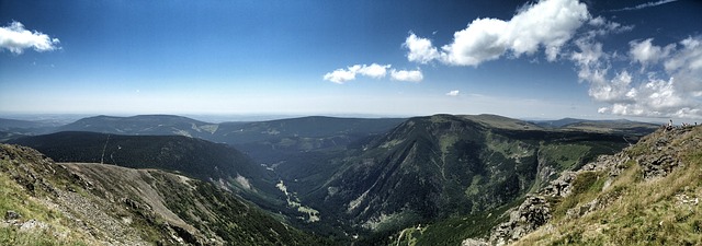 Krkonoše: a view from Sněžka