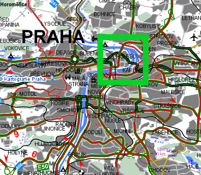 Prague map