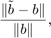 $$ \frac{\Vert \tilde{b}-b \Vert}{\Vert b \Vert}, $$