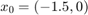 $x_0=(-1.5, 0)$