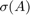 $\sigma(A)$