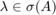 $\lambda\in\sigma(A)$