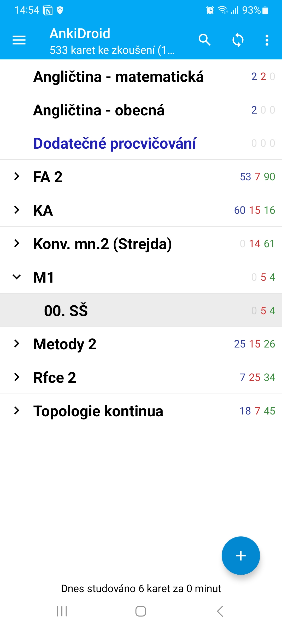 Balky v Anki
