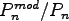 $P_n^{mod}/P_n$