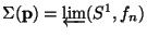 \Sigma(\mathbf p)=\varprojlim(S^1,f_n)$