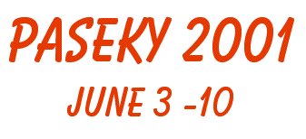 [Paseky 2001 logo]